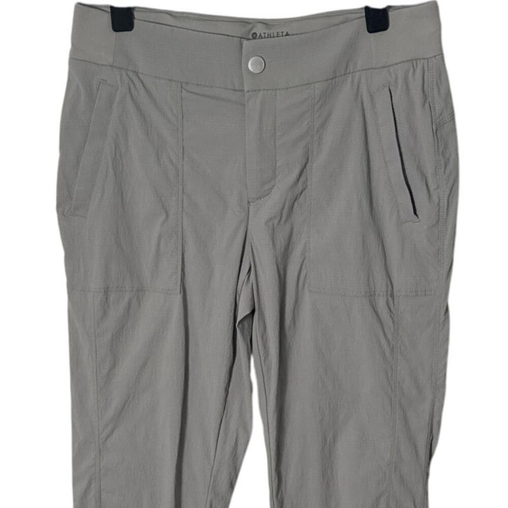 Athleta Womens Trekkie 2.0 Jogger Pants Athletic Hiking Silver Gray Size 6 - Picture 9 of 11